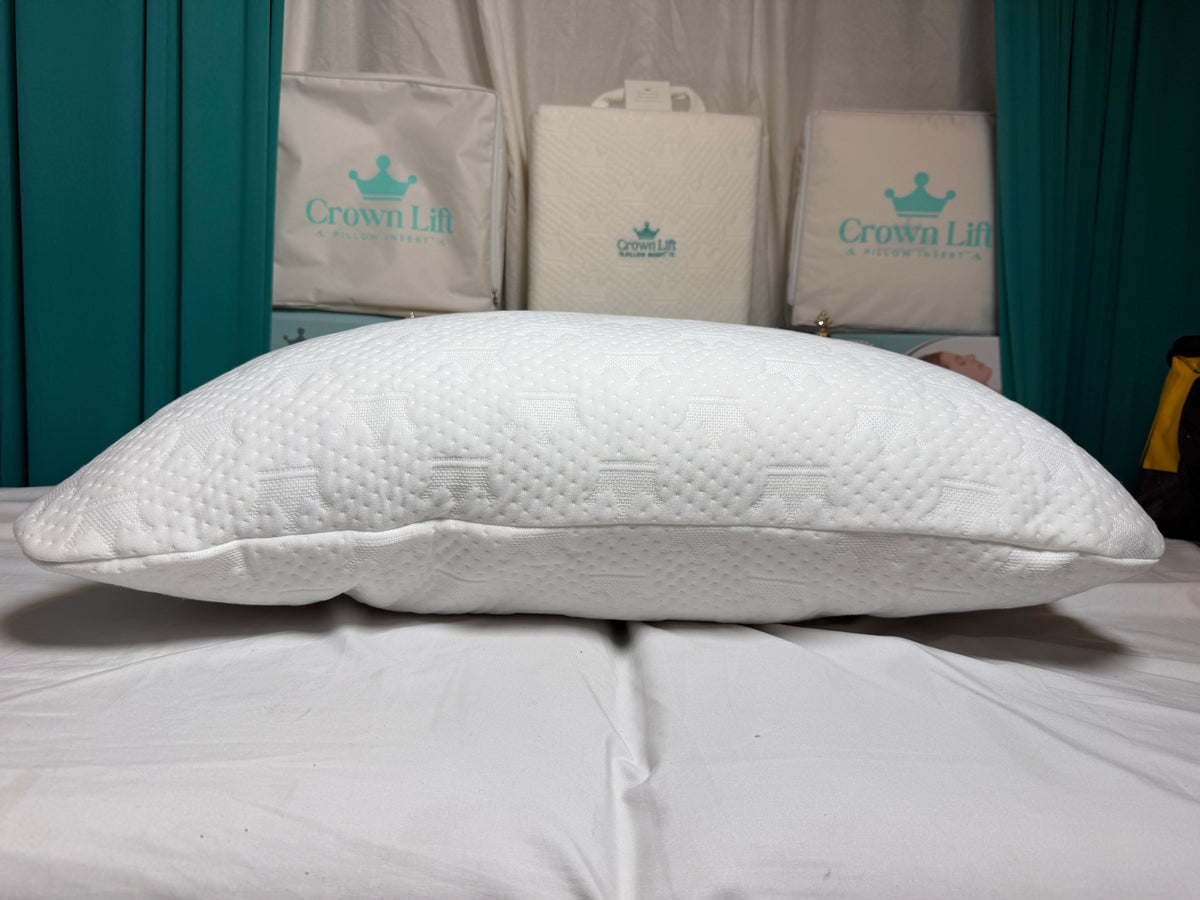 Crown Lift support next to a pillow