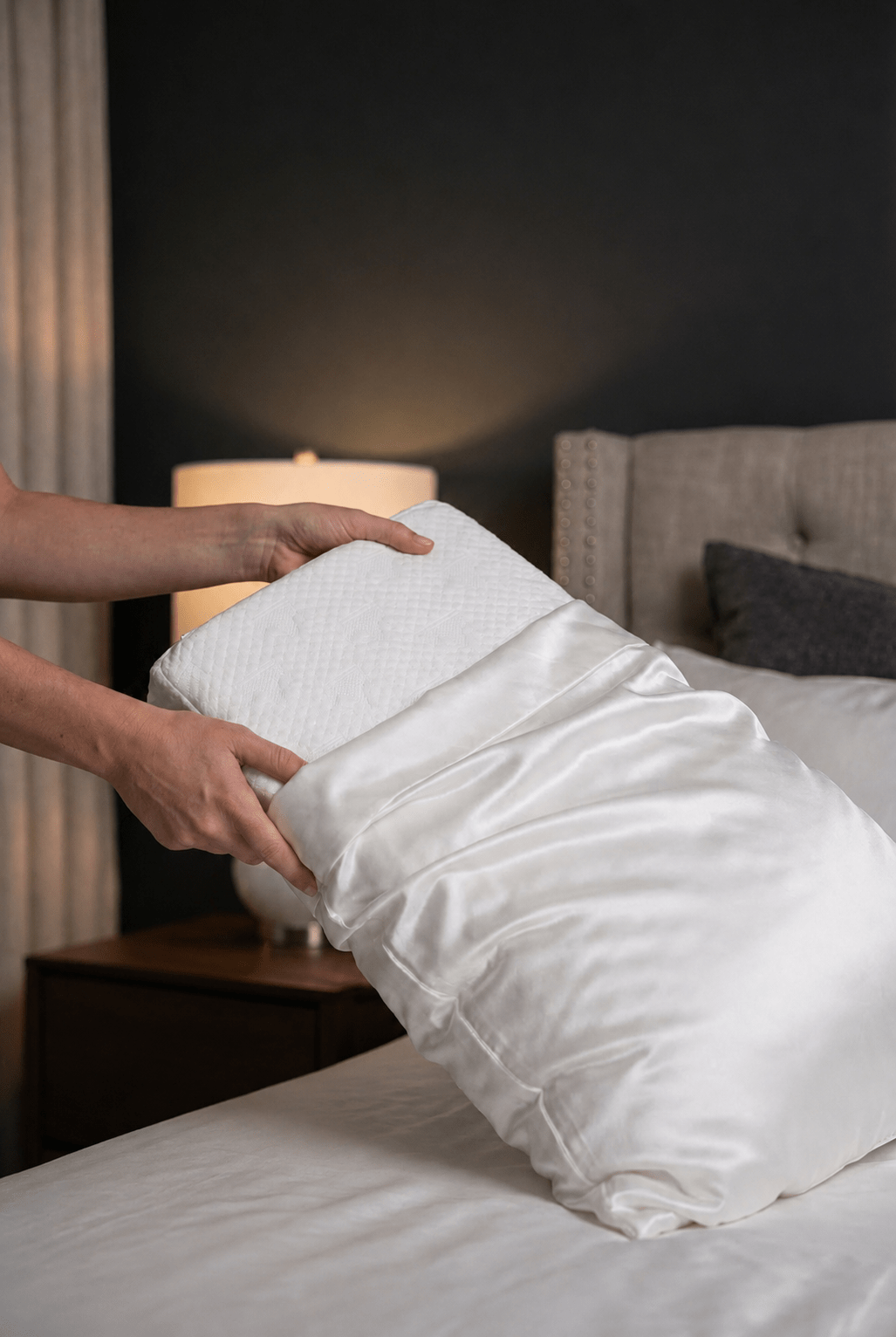 Placing Crown Lift into a pillow